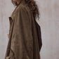 Cotton blend relaxed-fit corduroy coat | 2 color