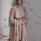 Linen containing loose-fit embroidered floral shirt | 2 color