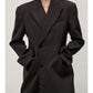 Hourglass oversized fashionable suit jacket | 2 colors