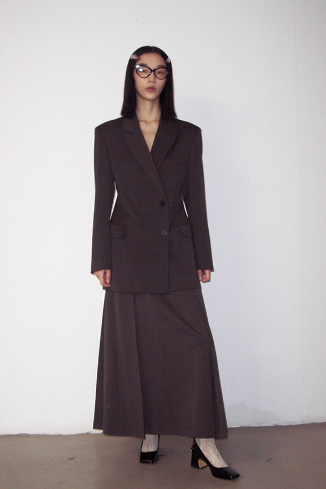 Shoulder pad hourglass waisted suit coat | 3 colors