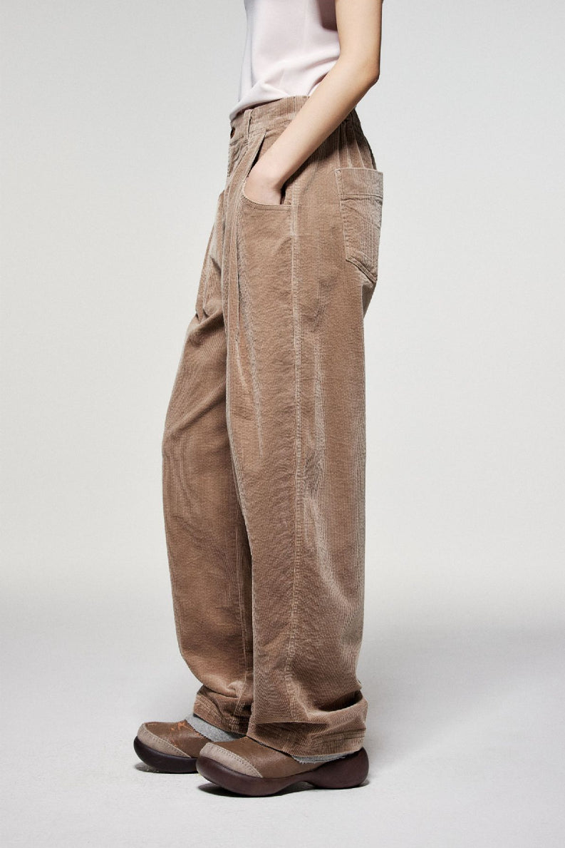 Lazy corduroy tapered casual pants | 3 color